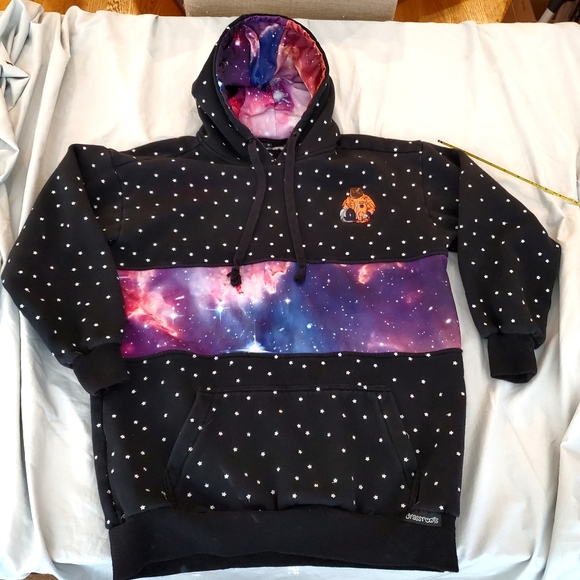 Grassroots Other - Cosmic 🌟 Stoner Hoodie Grassroots California Astronaut Bear long galaxy hoodie